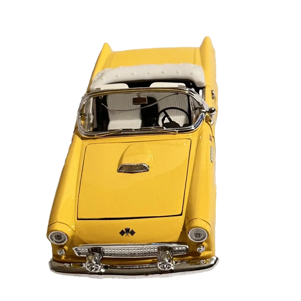 Yellow Ford Thunderbird Convertible (1955) Diecast 1/24 Scale SS7714 New A25
